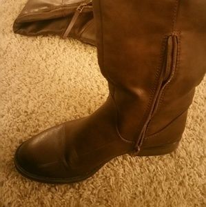 Mid-thigh high boots